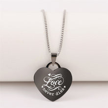 Love Never Dies ❤️  Customized Heart Necklace