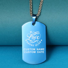 Love Never Dies 🌻  Customized Tag Necklace