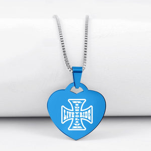 Today Only 60% Off 🏍  Live To Ride Heart Pendant Necklace