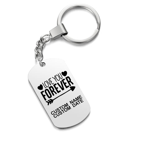 Love You Forever 💟  Customized Keychain