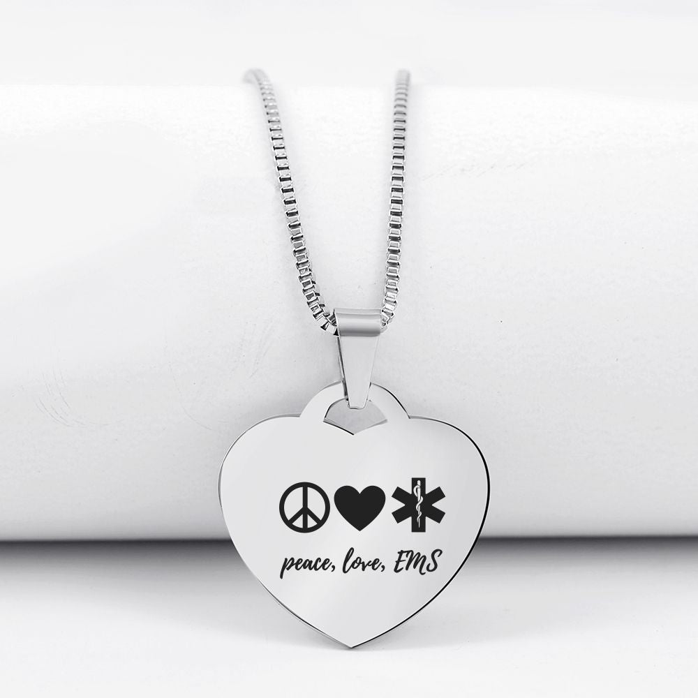 60% Off 😍  Peace Love EMS Necklace