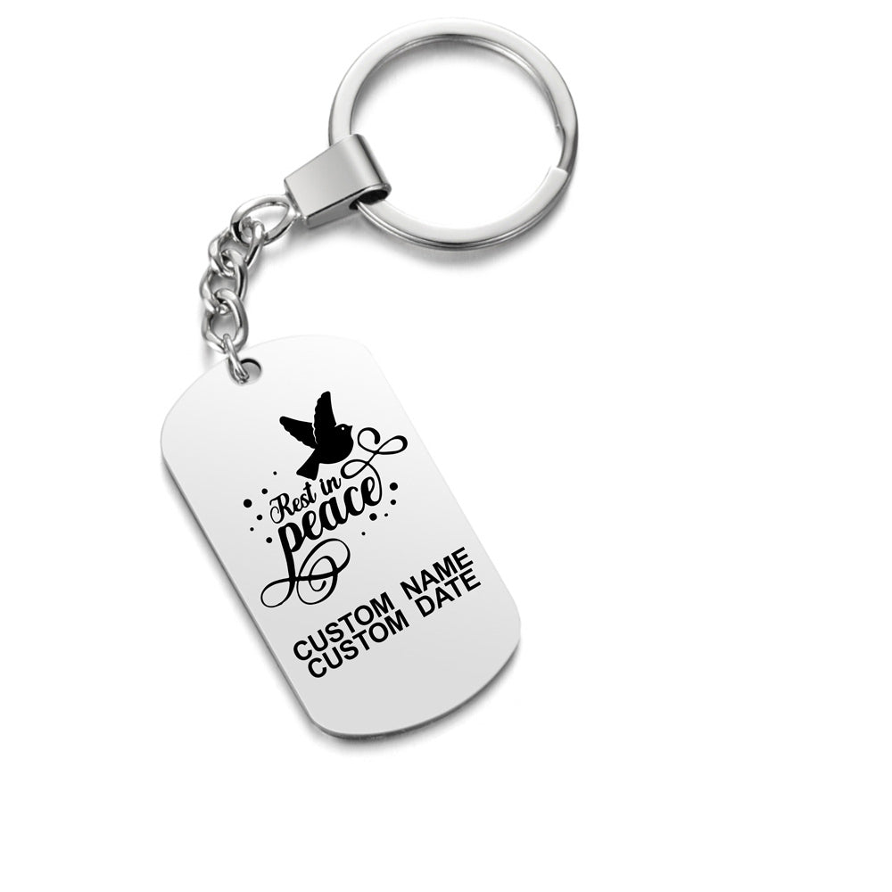 Rest In Peace ❤️  Customized Keychain