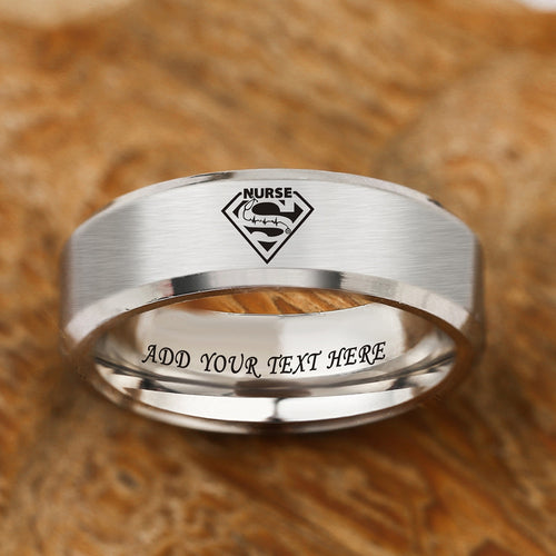 Today Only $29.99 ⏰ Personalize It For Free! Super Nurse Ring