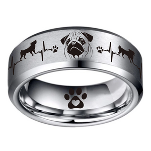 Today Only 70% Off 😍 Pug Lover 🐶 Titanium Ring ⭐️⭐️⭐️⭐️⭐️ Reviews