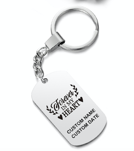Forever In My Heart ❤️  Customized Keychain