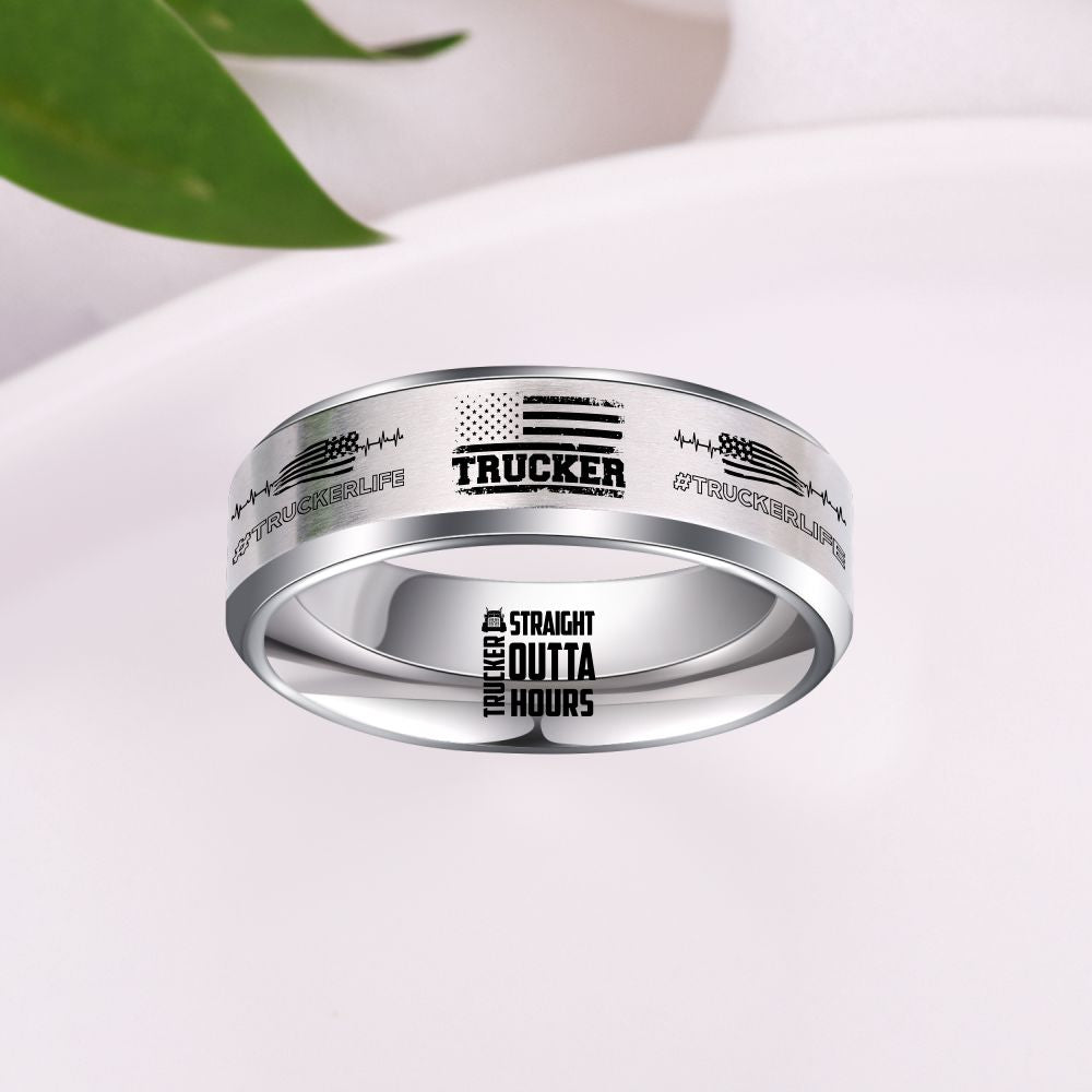 😎 Today Only 60% Off Essential Trucker Life Titanium Ring 🇺🇸 – HotGiftNow