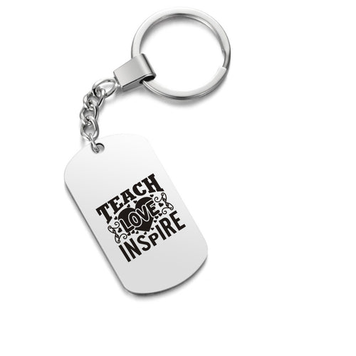 Today Only 50% Off 🍎  Teach Love Inspire Keychain