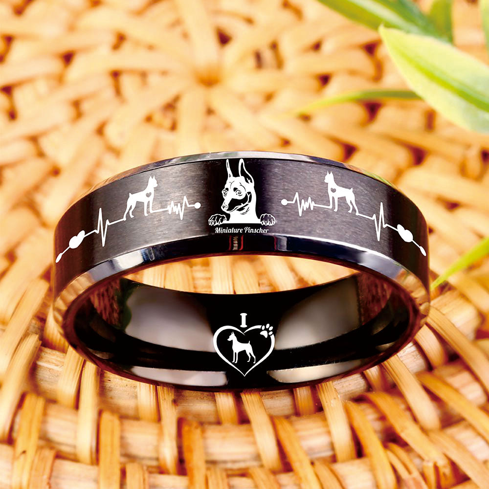 Today Only 60% Off 😍 FREE Bracelet w/ Purchase 🐕 Mini Doberman Ring